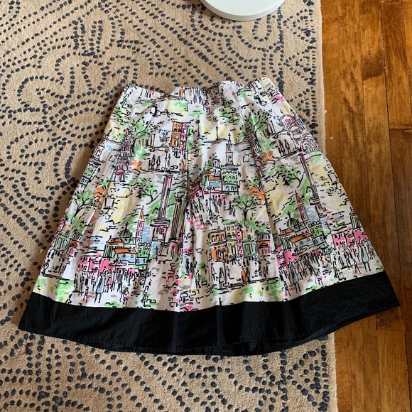 Talbots cityscape flared and pleated  fully lined skirt . Worn a couple of times - Picture 1 of 4